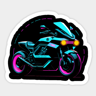 cyberpunk bike Sticker